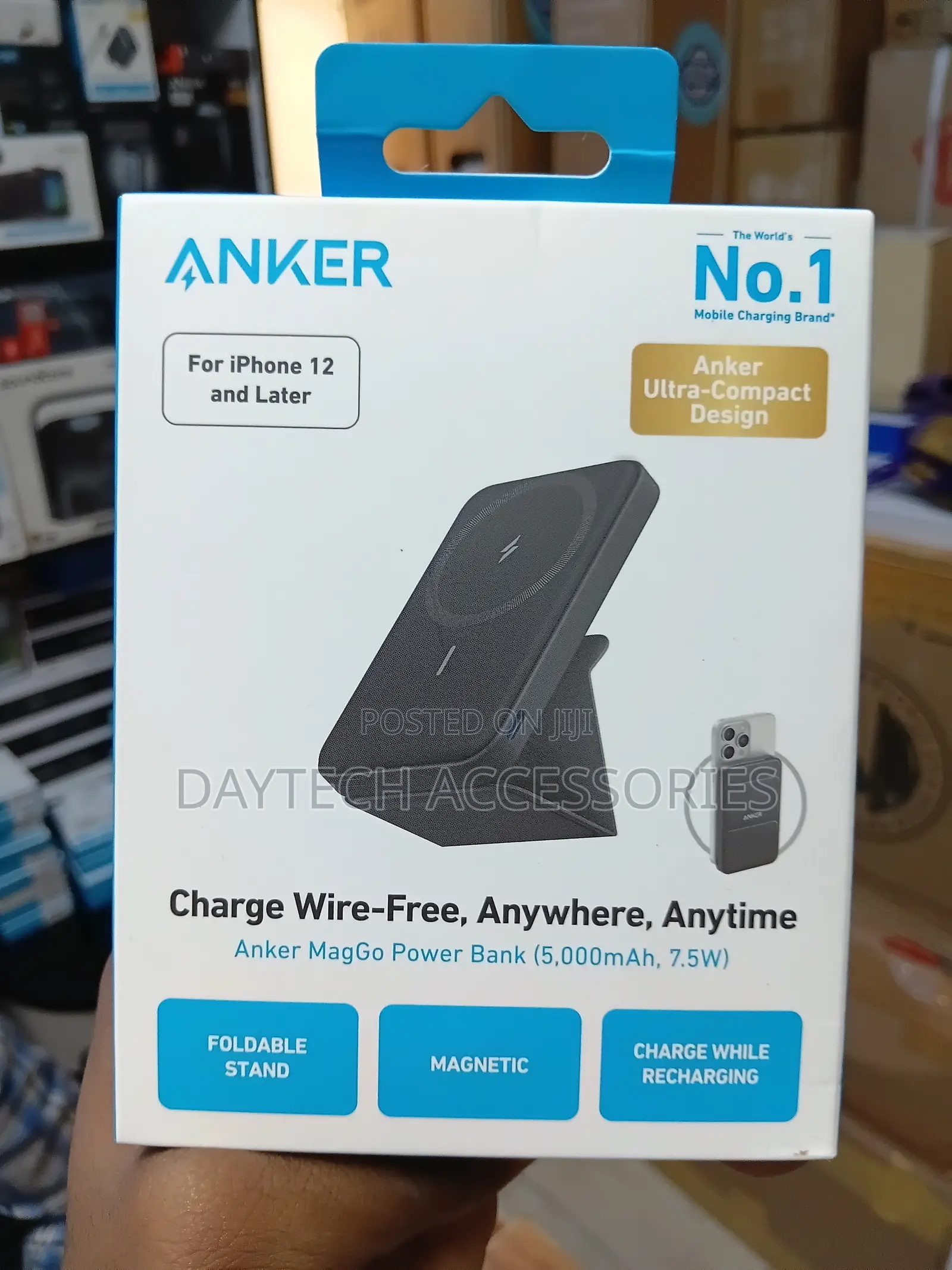 Anker 622 Magnetic Battery (MagGo) 5,000mAh Portable Wireless Charger