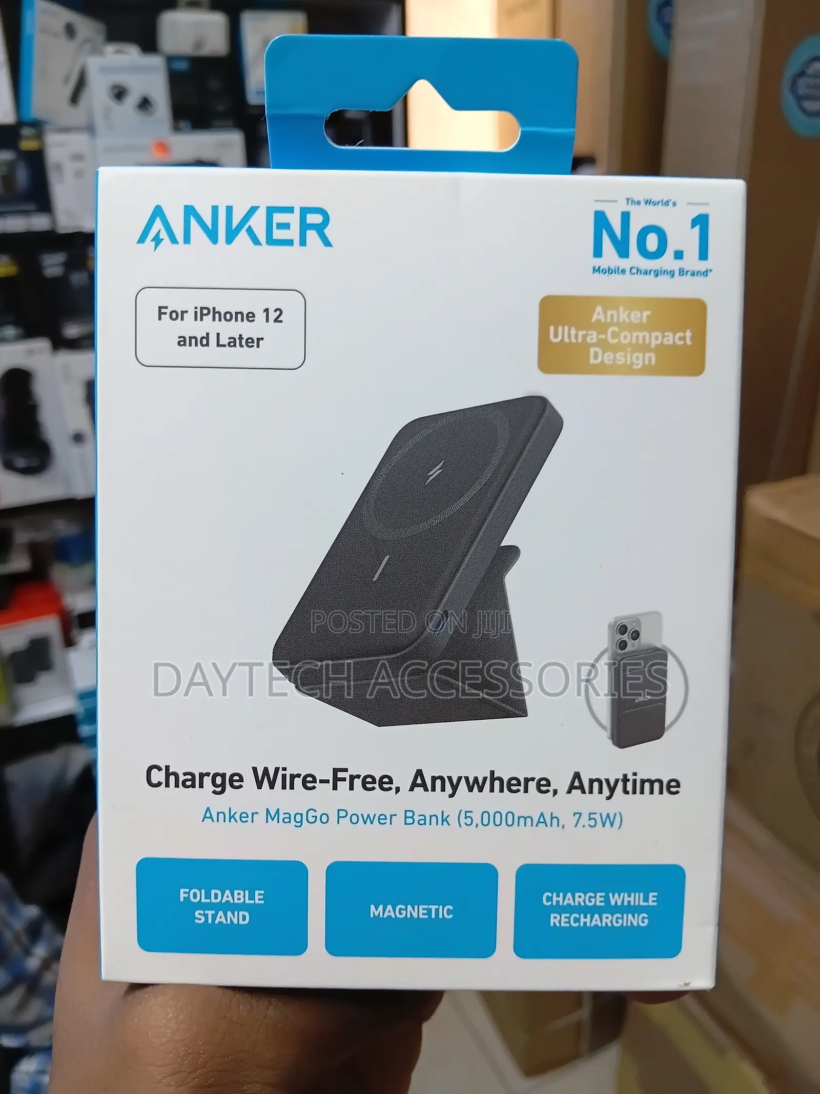 Anker 622 Magnetic Battery (MagGo) 5,000mAh Portable Wireless Charger