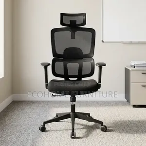 Orthopedic Office Chair – High Back Mesh Chair With Headrest