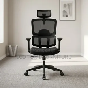 Orthopedic Office Chair – High Back Mesh Chair With Headrest