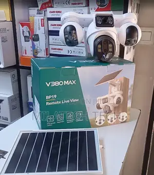4G 4-Lens Solar CCTV Camera With Built-in Battery