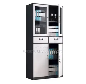 Office Furniture: 4-Door Metallic Office Cabinets