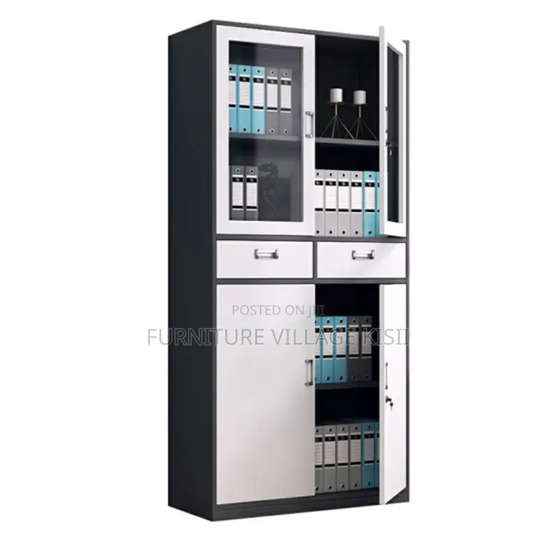 Office Furniture: 4-Door Metallic Office Cabinets