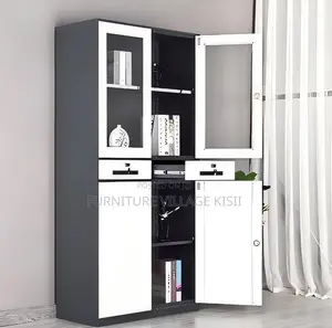 Office Furniture: 4-Door Metallic Office Cabinets