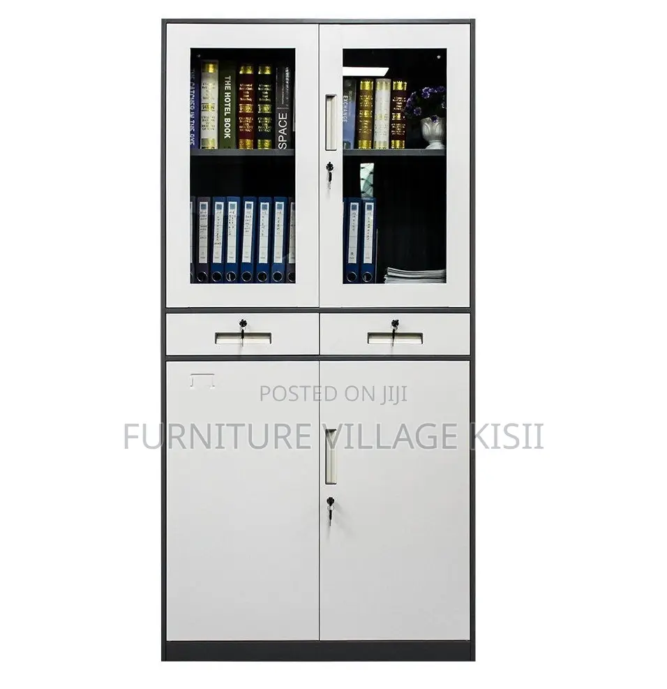 Office Furniture: 4-Door Metallic Office Cabinets