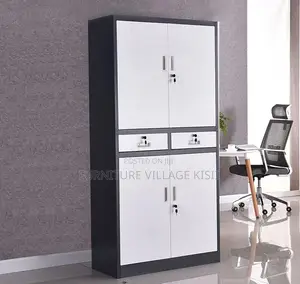 Office Furniture: 4-Door Metallic Office Cabinets