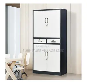 Office Furniture: 4-Door Metallic Office Cabinets