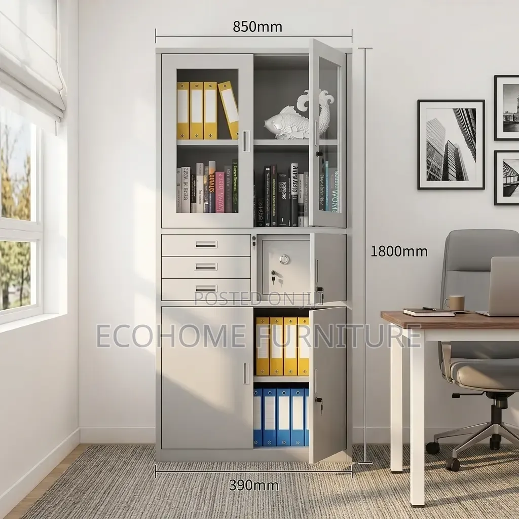 Office Cabinet – 850mm Filing Storage Cabinet With Safe