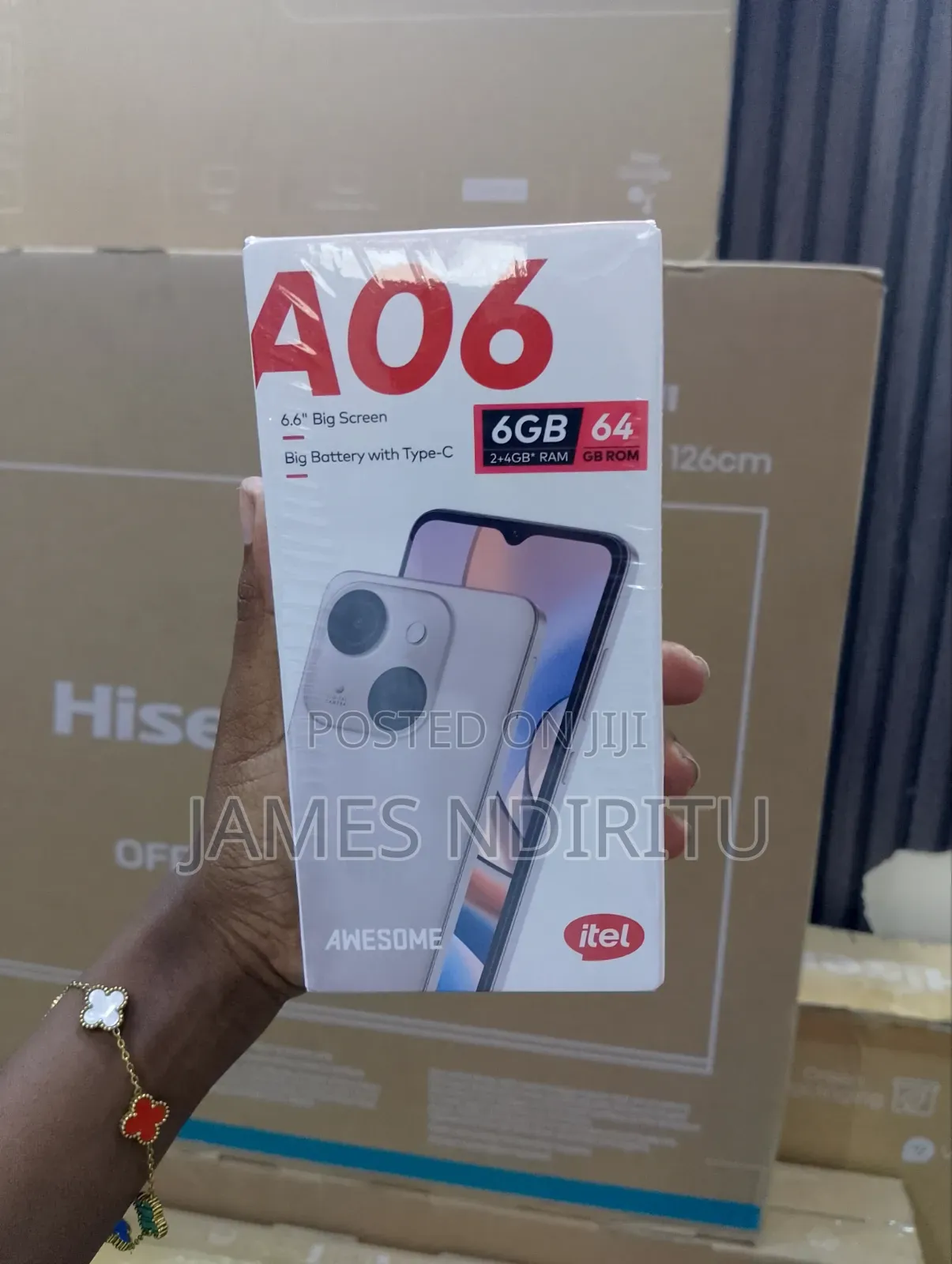 New Itel A06 64 GB Gray