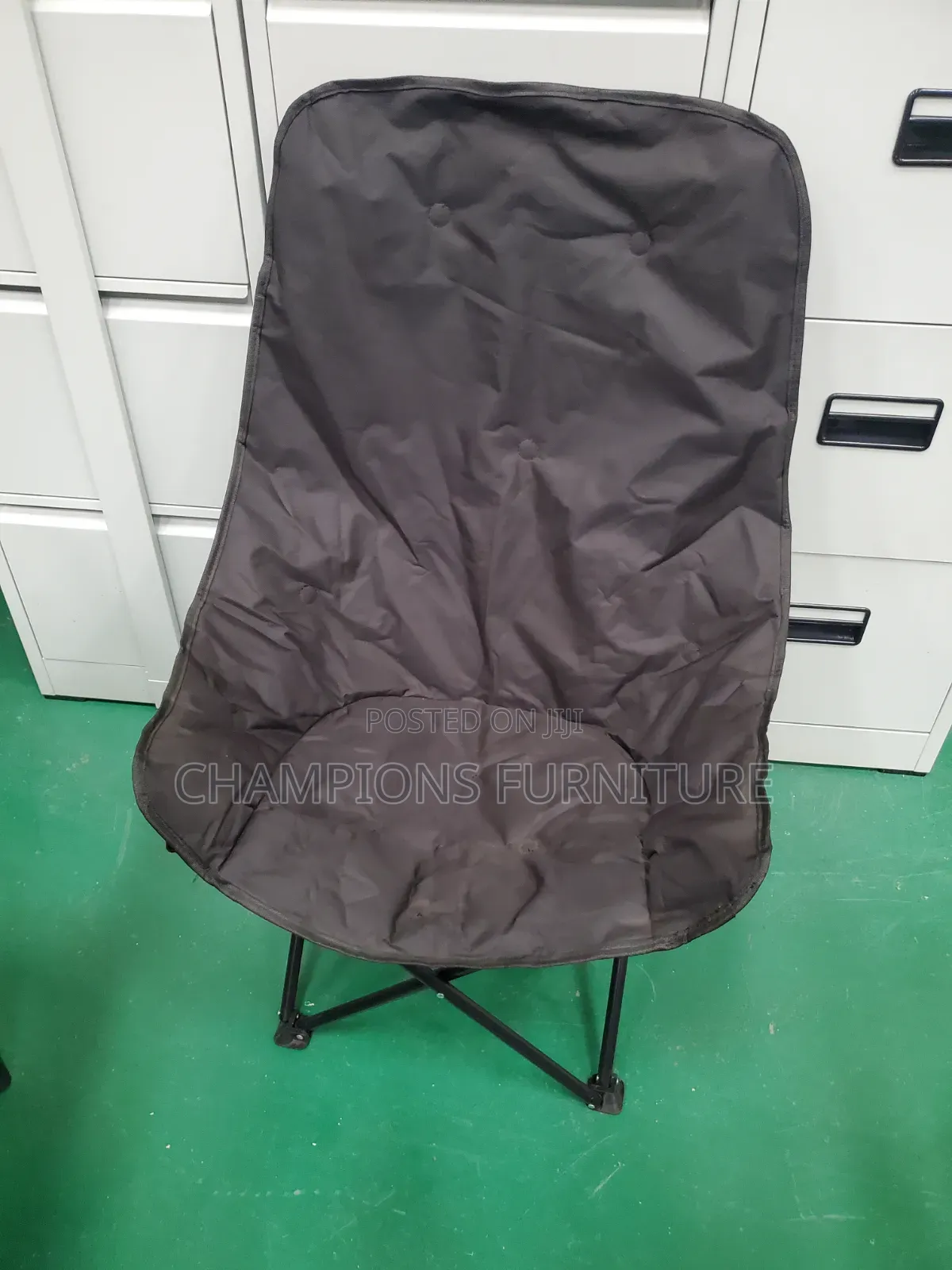 High Nack Foldable Camping Moon Chair