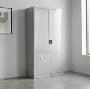 Office Cabinet : Metallic Two Door Office Storage Cabinet