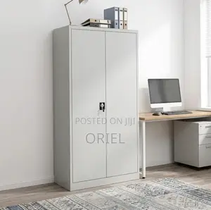 Office Cabinet : Metallic Two Door Office Storage Cabinet