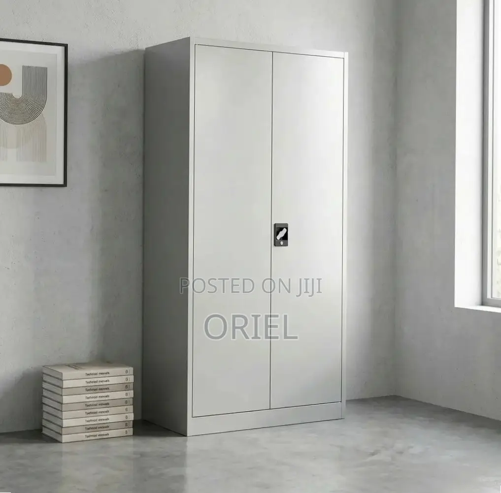 Office Cabinet : Metallic Two Door Office Storage Cabinet