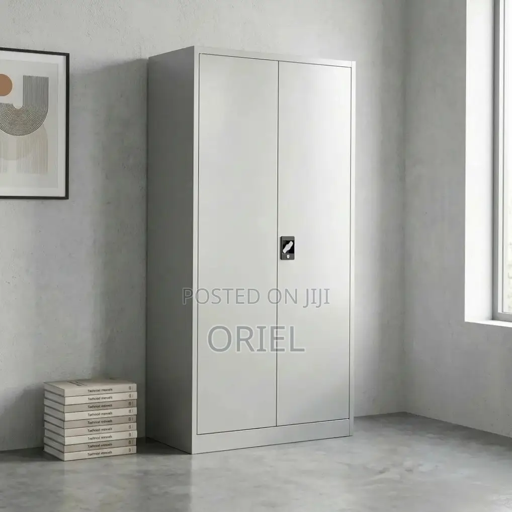 Office Cabinet : Metallic Two Door Office Storage Cabinet