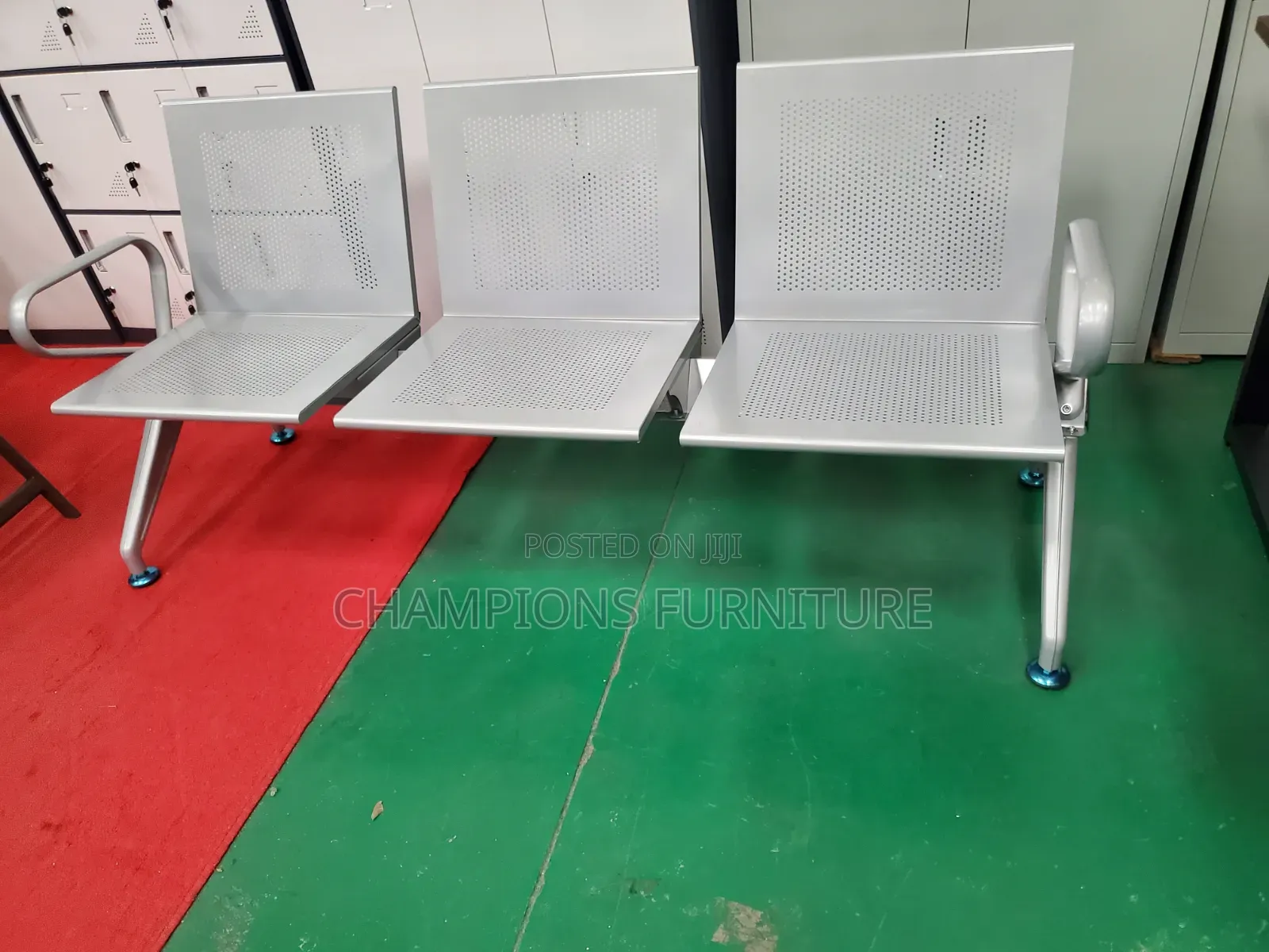 3-Seater Silver Link Chair