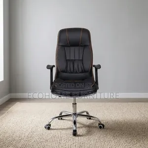 Executive Chair – High Back Leather Office Chair With Armrests