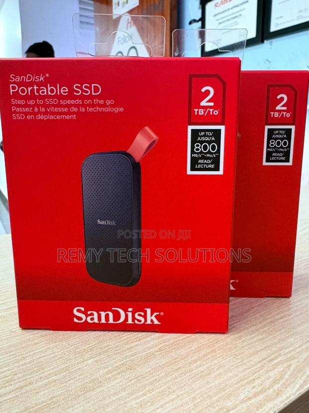 Sandisk E30 2tb Up to 800mb/S Portable External SSD