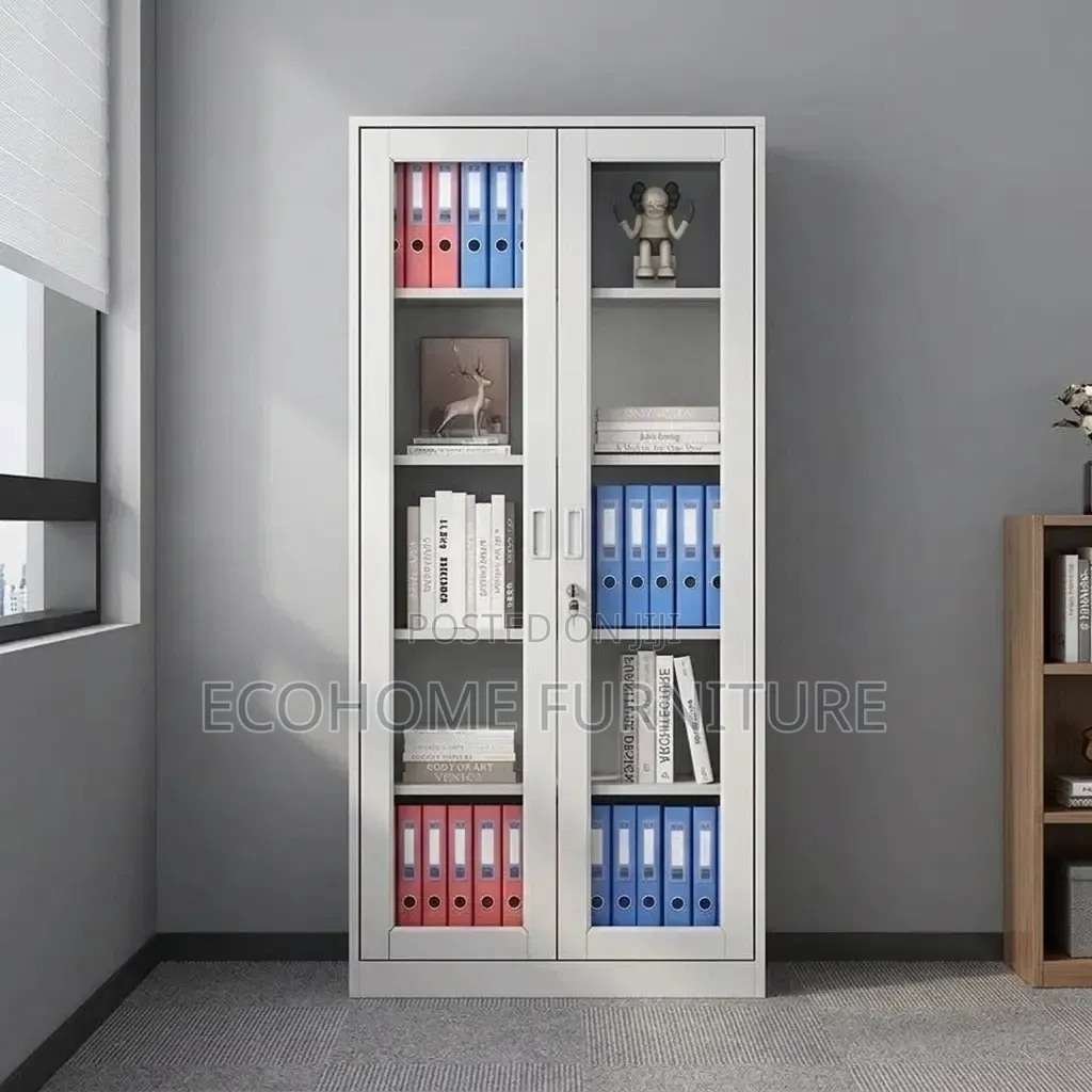 Office Cabinet – 2 Door Glass Filing Display Cabinet