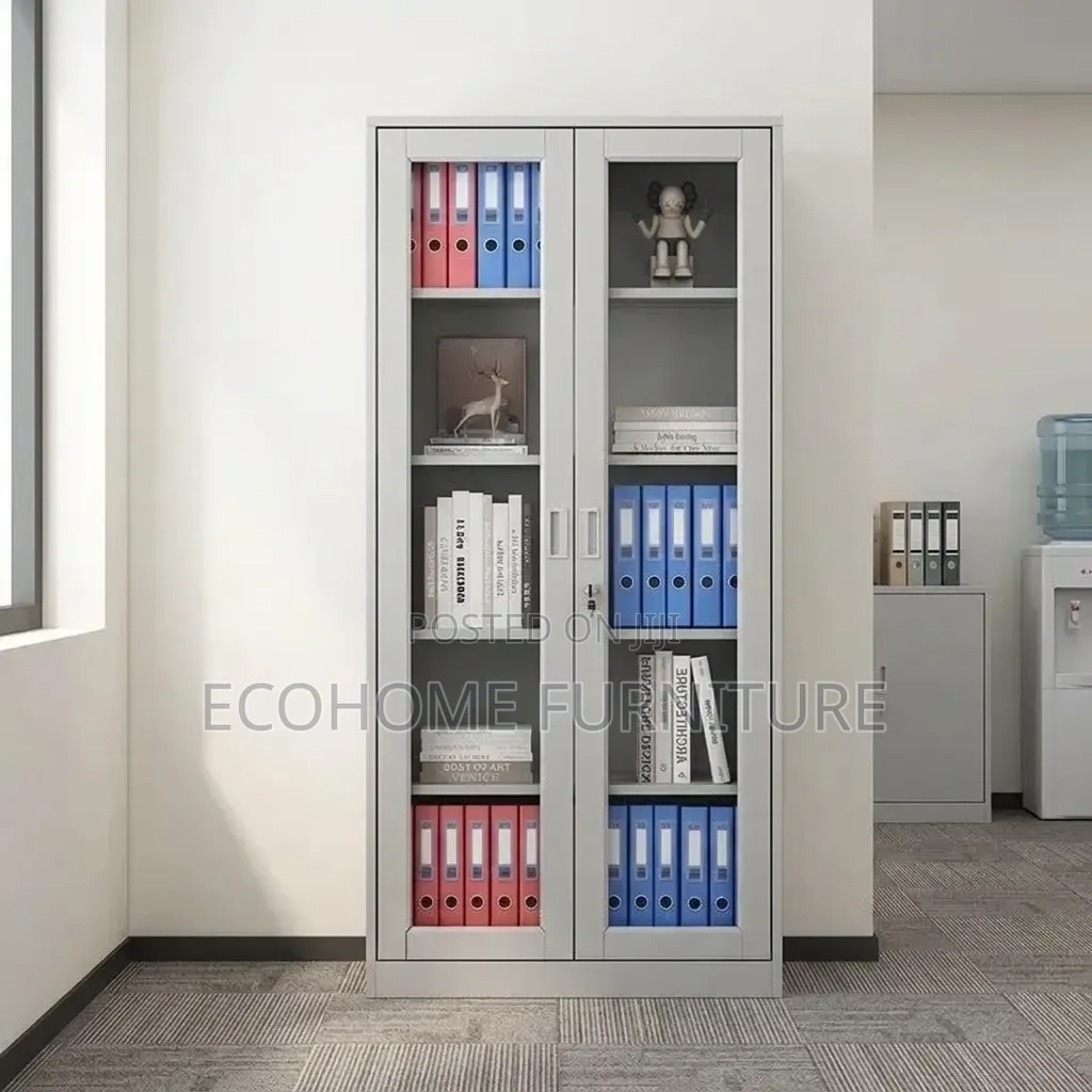 Office Cabinet – 2 Door Glass Filing Display Cabinet