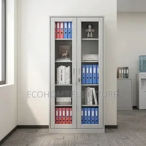 Office Cabinet – 2 Door Glass Filing Display Cabinet