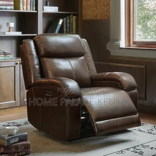 Recliner Sofa; Comfortable Single Seater Recliner With Leather Finish