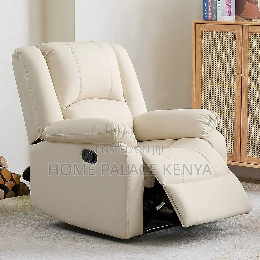 Recliner Sofa; Comfortable Single Seater Recliner With Leather Finish