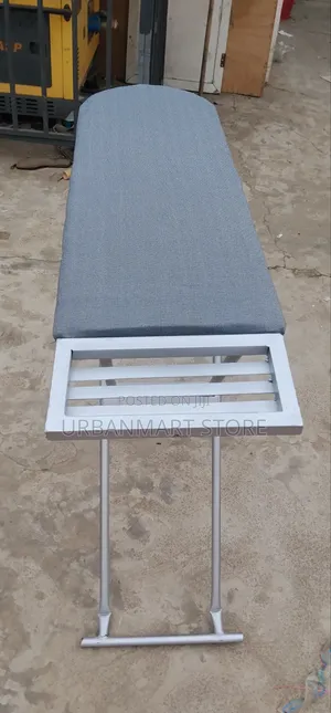 Heavy Duty Metallic Ironing Board With Iron Rest