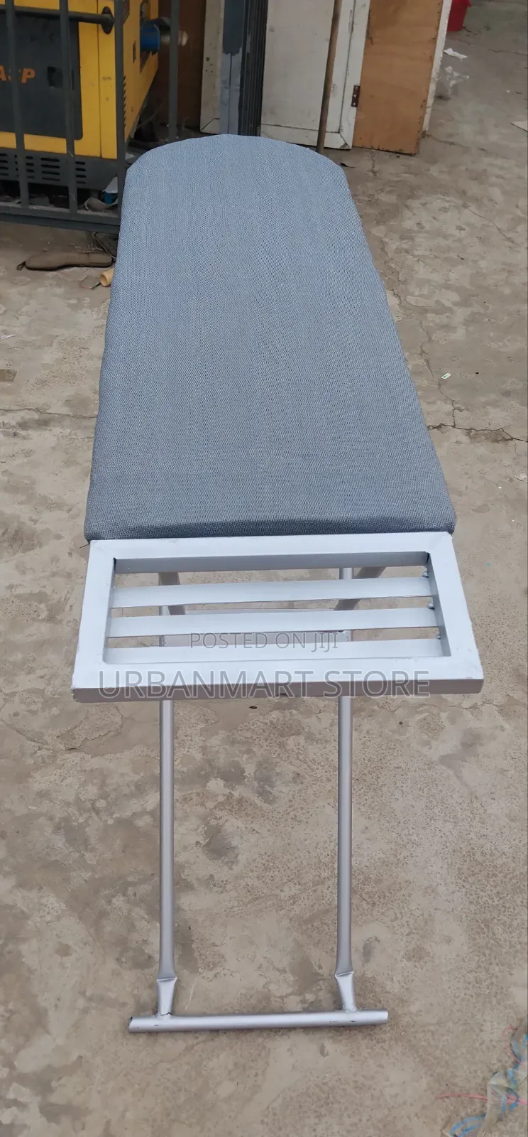 Heavy Duty Metallic Ironing Board With Iron Rest