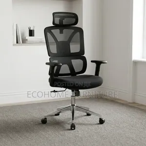 Office Chair – High Back Mesh Chair With Headrest