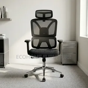 Office Chair – High Back Mesh Chair With Headrest