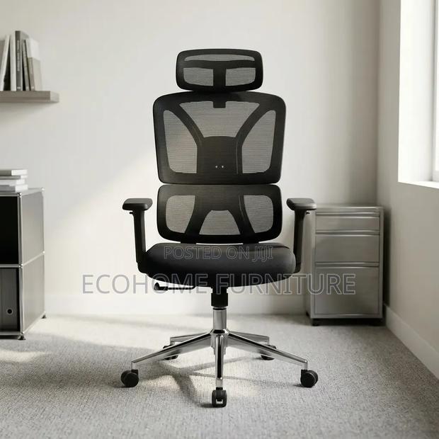 Office Chair – High Back Mesh Chair With Headrest