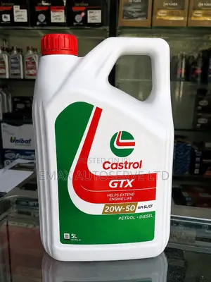GTX Castrol 20w-50 Engine Oil 5L Available