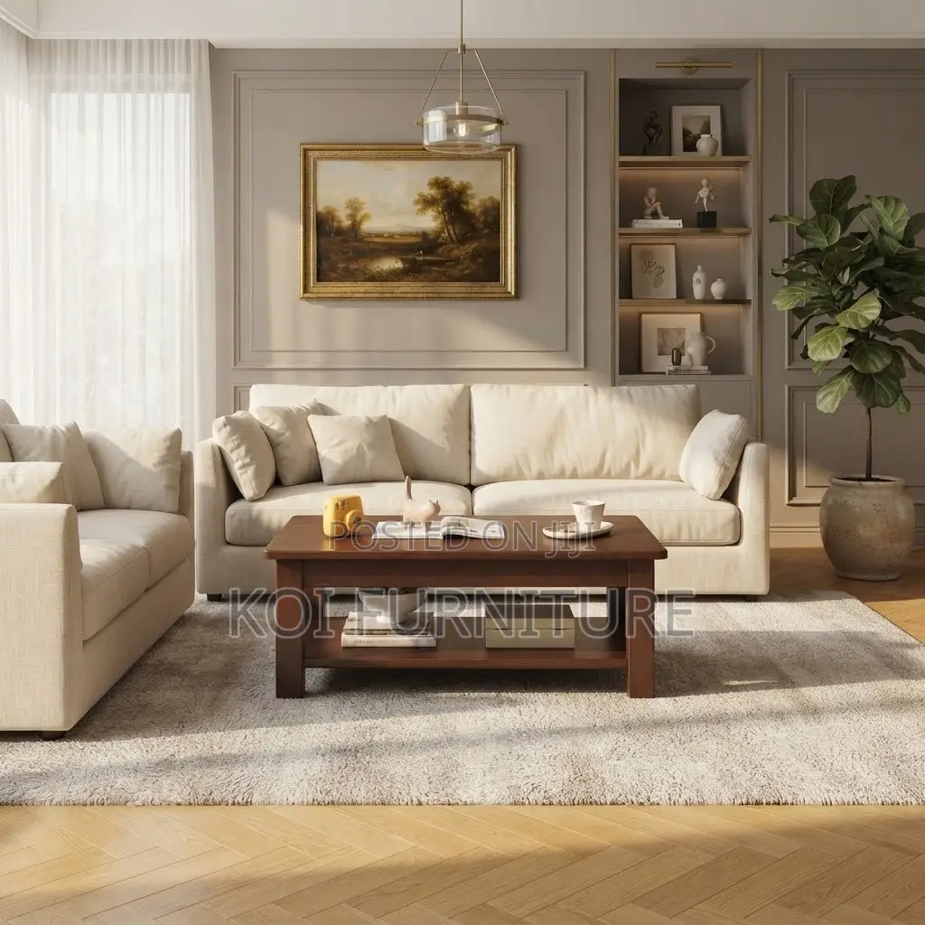 Coffee Table; Executive Reception Mahogany Coffee Table