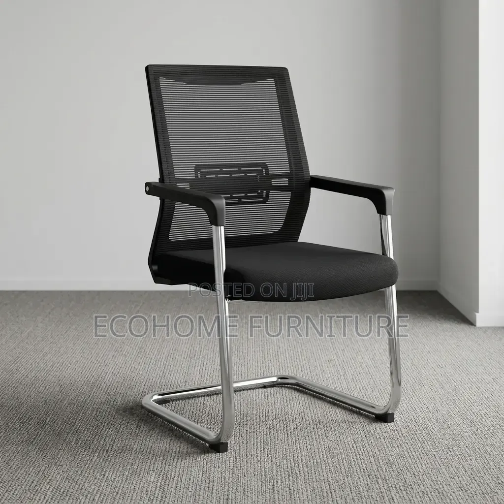 Visitor Chair – Mesh Office Chair With Chrome Cantilever Frame