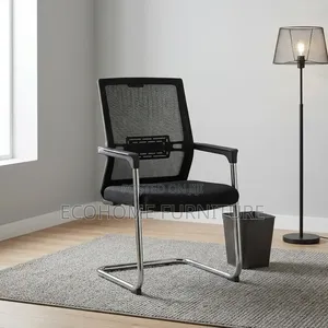 Office Chair – Ergonomic Mesh Guest Chair With Metal Frame