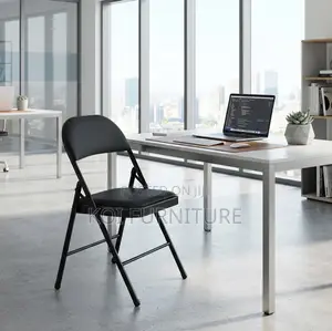 Office Chairs; Black Foldable Office Receptions Chair