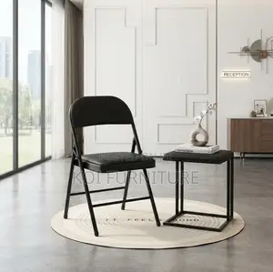 Office Chairs; Black Foldable Office Receptions Chair