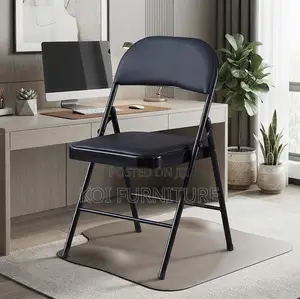 Office Chairs; Black Foldable Office Receptions Chair