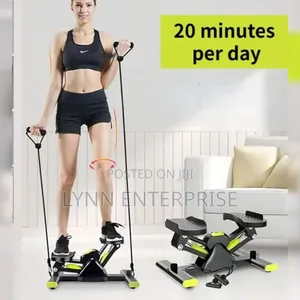 V-Shaped Pedal Trainer (Rock Stepper) With Elastic Rope,