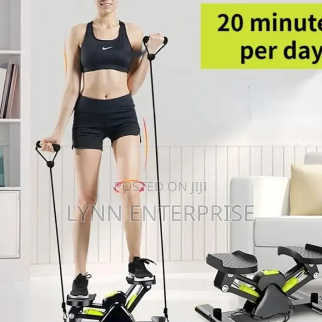 V-Shaped Pedal Trainer (Rock Stepper) With Elastic Rope,