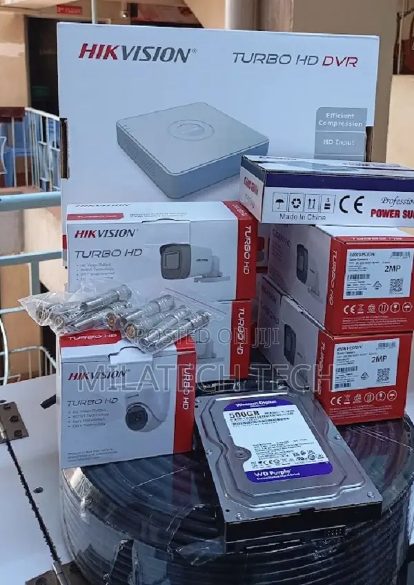 4 Camera Hikvision CCTV Full Kit