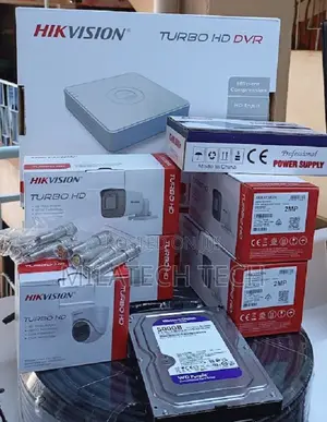 Hikvision 4 Channel CCTV Full Kit With 4 Cameras