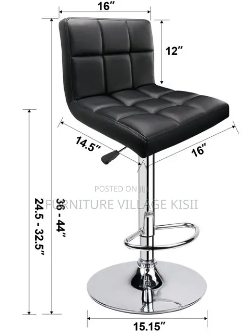 Office Furniture: Adjustable Height Barstool