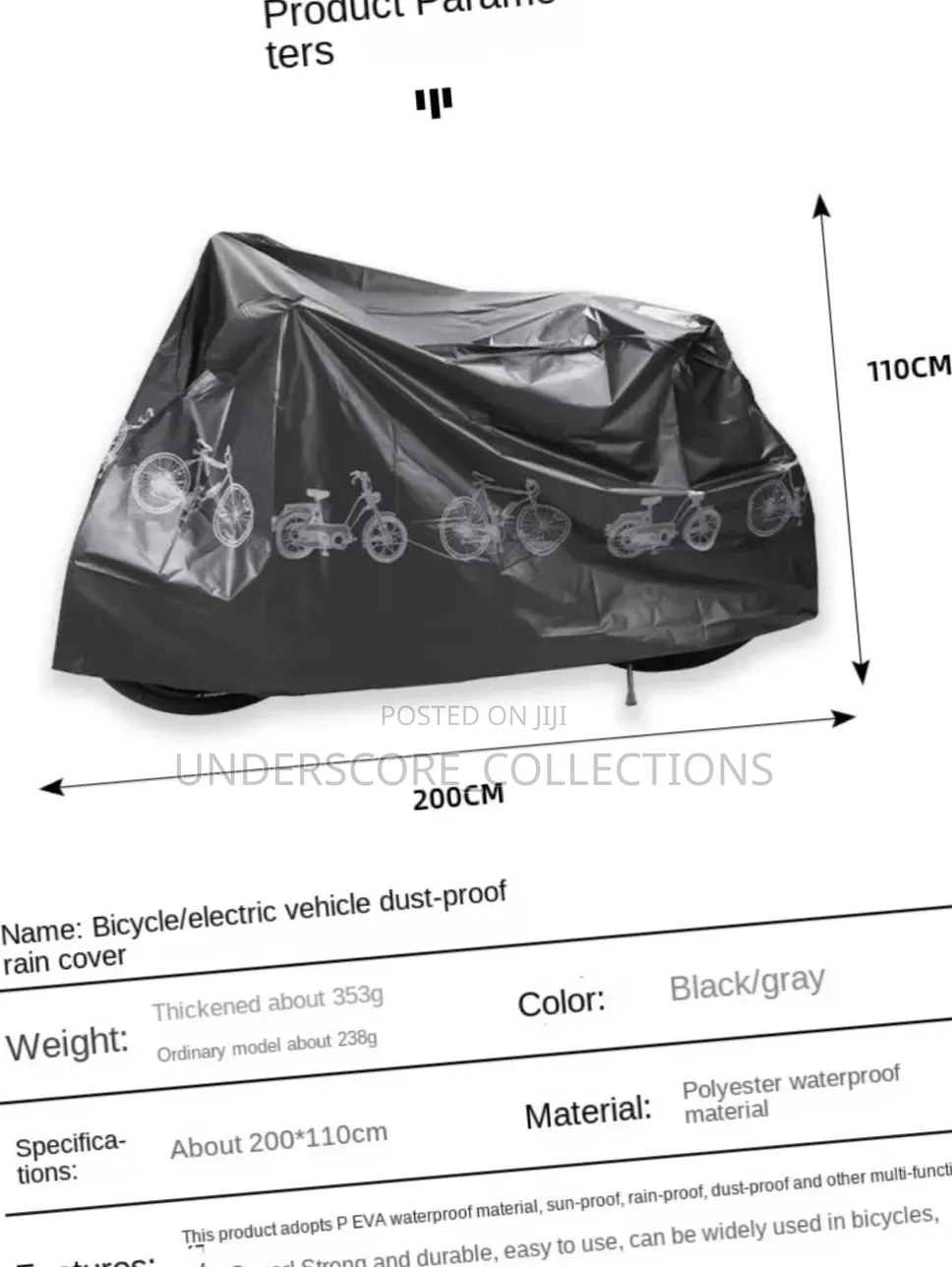 Waterproof Raincover Bike Cover