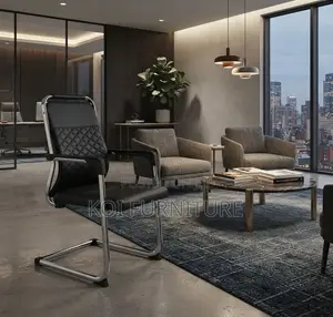 Office Chairs; High Back Leather Chair for Office Visitors