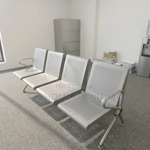 Waiting Bench – 4 Seater Metal Reception Visitor Chair