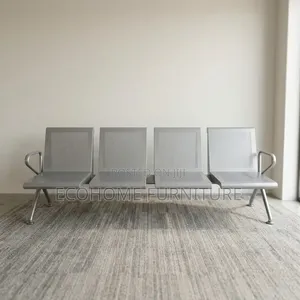 Waiting Bench – 4 Seater Metal Reception Visitor Chair