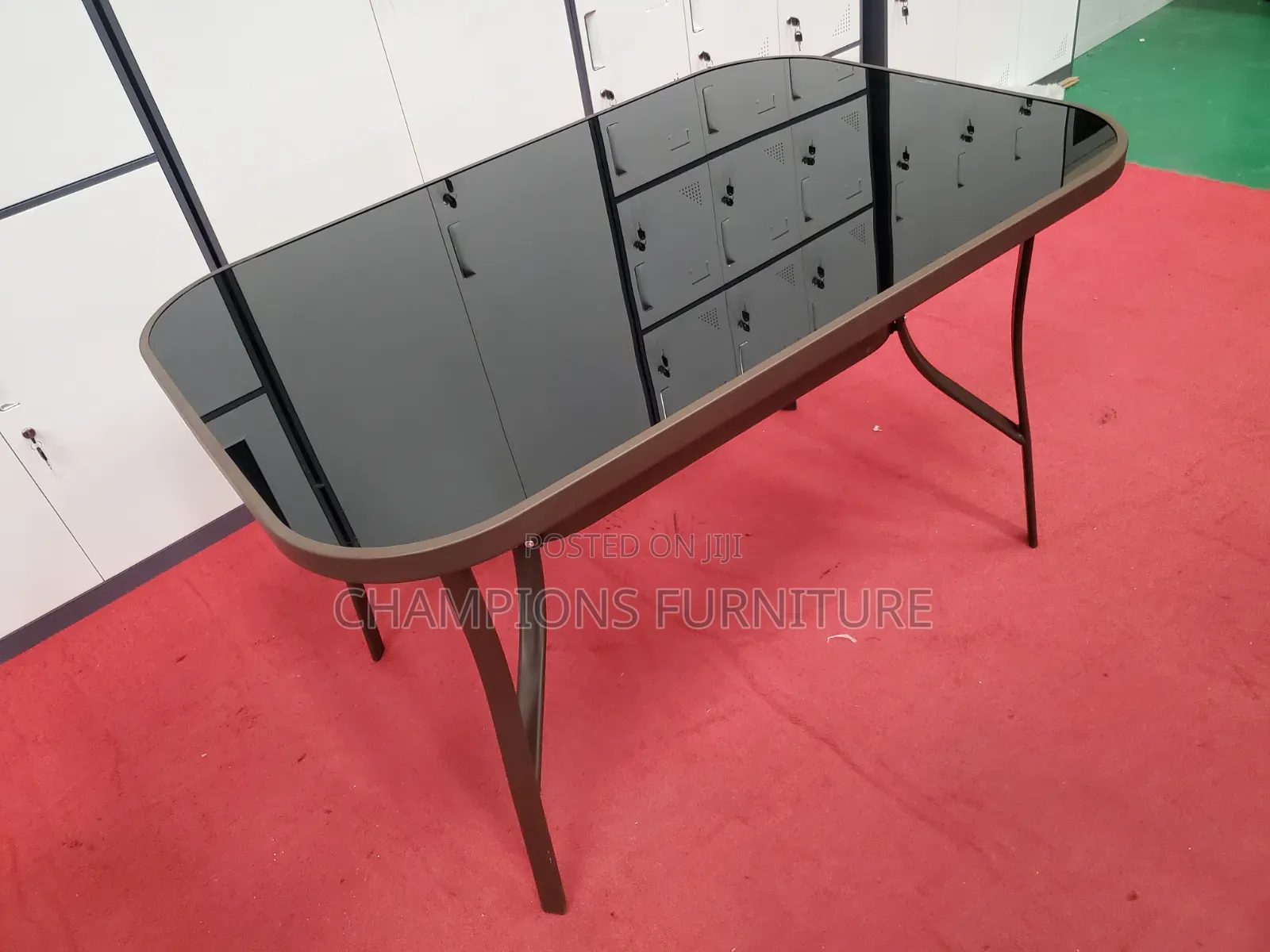 Modern Tempered Glass Outdoor Table