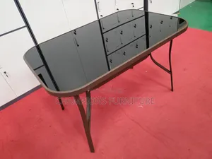 Modern Tempered Glass Outdoor Table