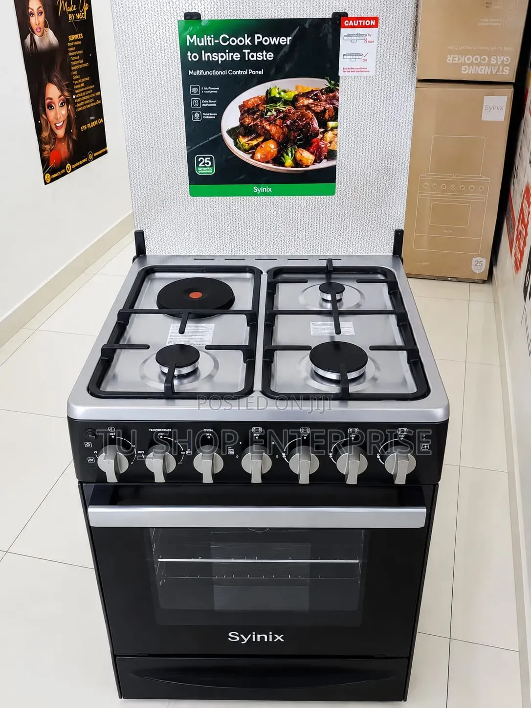 Syinix Q60GC3 60×60 3+1 Standing Cooker